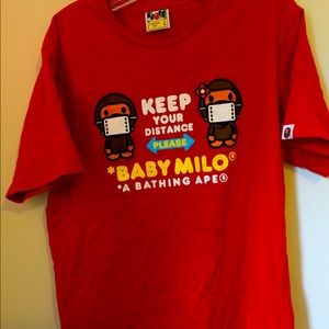 A BATHING APE BABY MILO Shirt Size Large